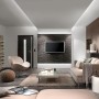 Wohnzimmer mit indirekter Beleuchtung durch Paulmann MaxLED LED-Streifen und passendem Power Supply.
