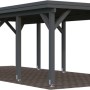 Palmako Carport Karl 315 x 732 cm Lackiert Dunkelgrau FSC®_2