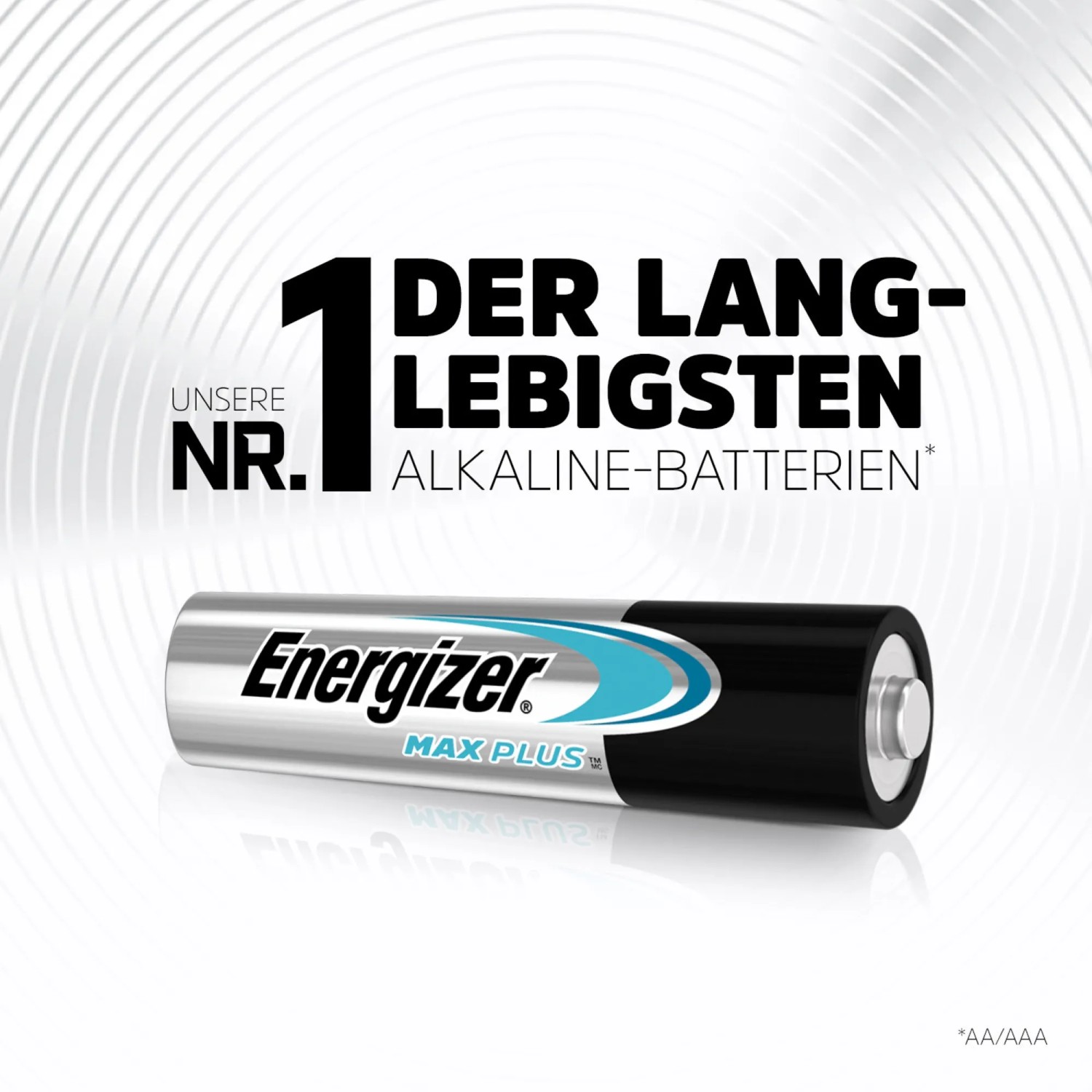 Energizer Max Plus AAA Batterie, 4er-Pack. Alkali-Batterie für Geräte mit hohem Energiebedarf.
