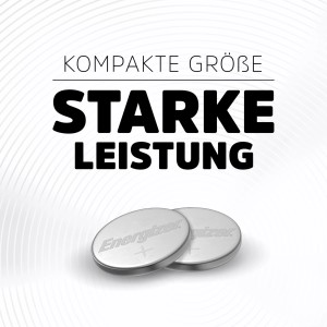 Zwei Energizer CR2430 Lithium Knopfzellen für Geräte wie Thermometer und Fernbedienungen.