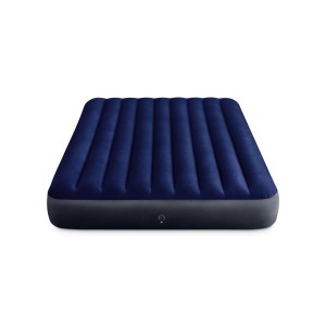 Intex Luftmatratze Queen, blau, mit Fiber-Tech für Camping & Gäste.
