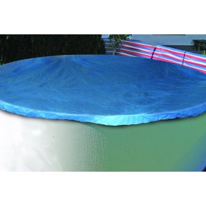 Blaue Summer Fun Poolabdeckung für Rundpools mit Ø 300 cm.