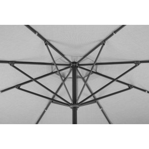 Schneider Marktschirm 270 cm x 270 cm Silbergrau mit Kurbelmechanik