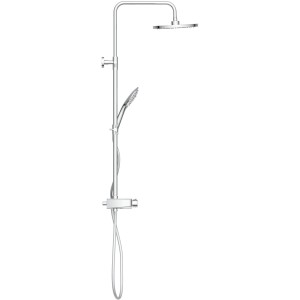 Eisl Futura Wellness Duschsystem mit Thermostat und Glasablage in Chrom/Grau.