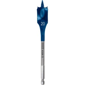 Bosch Flachfräsbohrer Expert Self Cut Speed, Ø 20 mm, blau-silber. Fräsbohrer für schnelles Bohren.