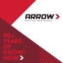 Markenlogo von Arrow, Hersteller des Akkutackers E21 für Klammern und Nägel.