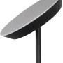 Moderne LED-Stehleuchte Haora, 17W, schwarz matt, mit Touch-Dimmer für Wohn- und Schlafzimmer.