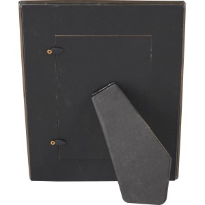 Rückansicht des Blush Bordeaux Bilderrahmens aus Glas, 10x15 cm, mit Aufsteller.