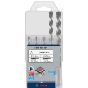 Bosch Bohrer-Set Pro Hex-5 Silber 5-tlg.