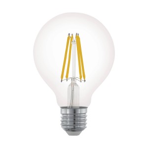 Eglo E27 LED Leuchtmittel in Globeform, 7,5 W, warmweiß, dimmbar.