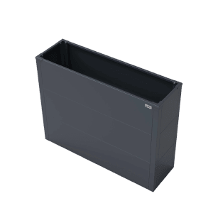 Weka Metall-Hochbeet Gary S, 100x30x77 cm, Anthrazit, ideal für Garten, Terrasse oder Balkon.
