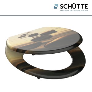 Schütte MDF WC-Sitz Sea Stone mit Stein-Motiv für Standard WC-Becken.
