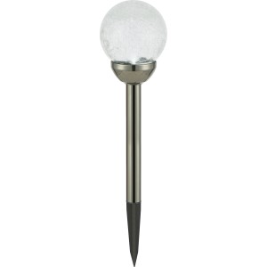 Solar-LED-Dekokugel Transparent Warmweiß Ø 10 cm x 44 cm