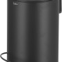 Schwarzer baliv Kosmetikeimer (3 l) mit Tretfunktion für Bad & WC.
