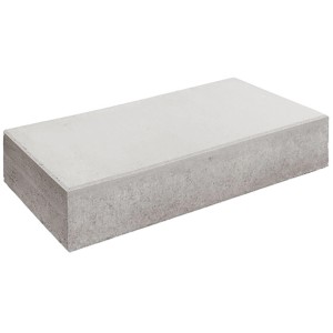 Premac Blockstufe Blok Grau, 75x35x15 cm, aus Beton für Treppen und Gartenwege.