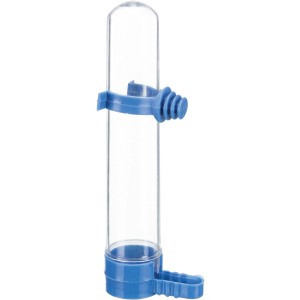 Trixie Tränke und Futterspender, 65ml, 14cm, aus Kunststoff für Vogelkäfige.