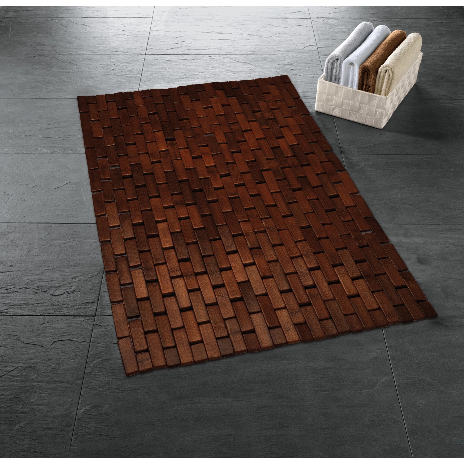 Kleine Wolke Holzmatte Palito Dunkelbraun kaufen bei OBI