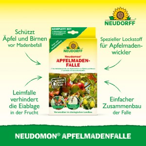 Neudorff Neudomon Apfelmadenfalle zur biologischen Schädlingsbekämpfung von Apfelwicklern.