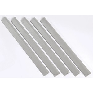 Klemmschienen für Sichtschutzstreifen, silber, 1,5x19cm, 25 Stück, Zubehör für Zaunbau.