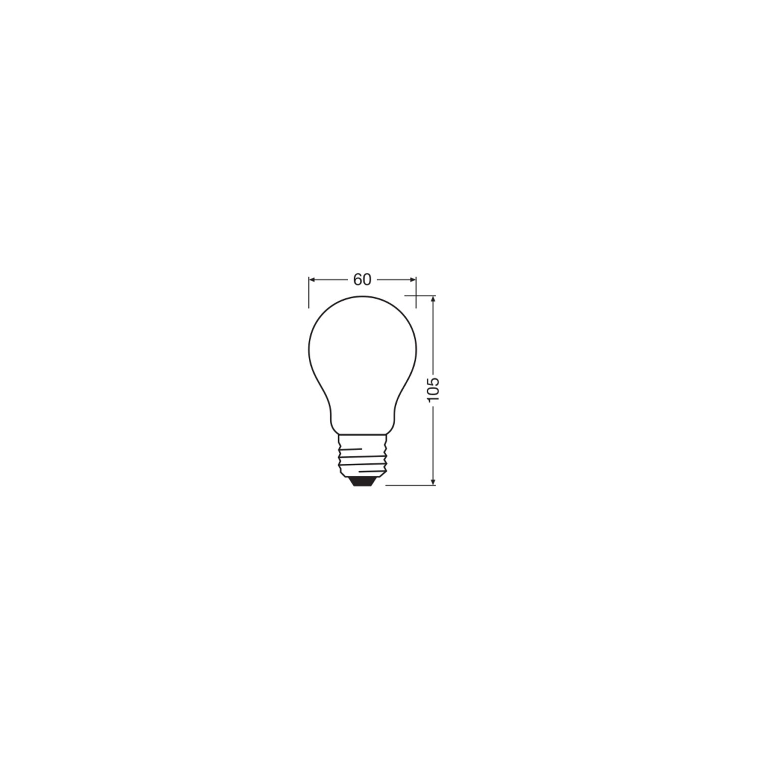 Osram LED-Leuchtmittel E27 Glühlampenform 3,4 W 470 lm Neutralweiß Matt_4
