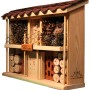 Dobar Insektenhotel-Bausatz Landhaus Komfort aus Holz mit Füllmaterialien.