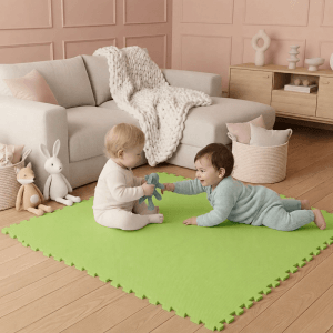 LittleTom Baby & Kinder Puzzlematte 30 x 30 cm 9 Stück Grün