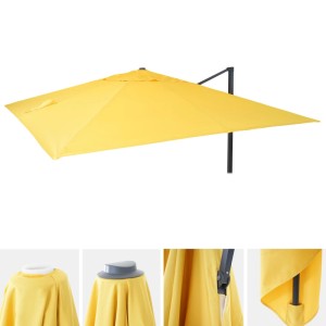 Gelber MCW Ersatzbezug für Sonnenschirm A96, 3,5x3,5m.