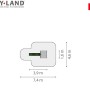 Draufsicht Hy-Land Spielgerät P1 mit Rutsche, Maße: 7,4 x 4,6 m, Spielturm aus Douglasie.