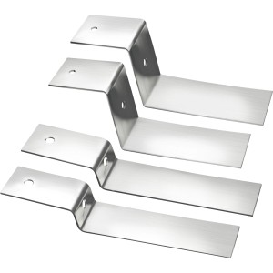 Greensolar GSBA1 Bodenaufsteller 1er-Set für Solaranlagen, bestehend aus Metallfüßen.