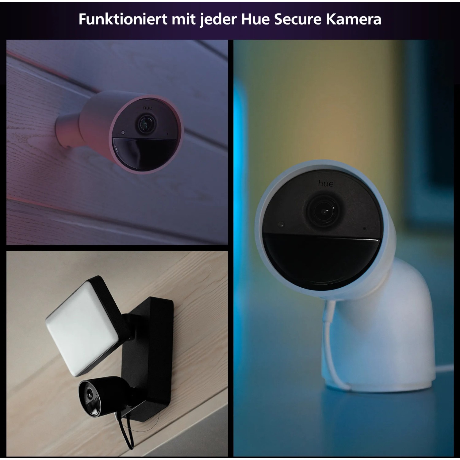 Philips Hue Secure Kameras: Kontaktsensor und Überwachungskamera für mehr Sicherheit im Haus.