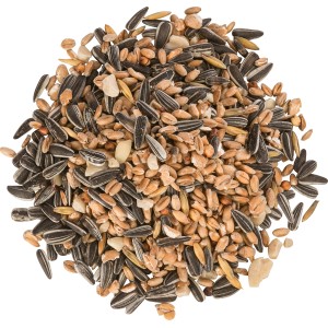 Fidelio Wildvogelmix: Futtermischung mit Saaten, Getreide und Nüssen für Wildvögel.