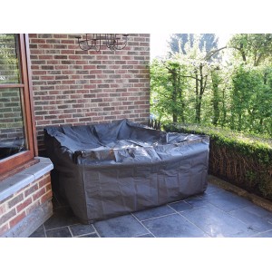 Gartenmöbel Schutzhülle XL von Perel für Lounge-Gruppe, wasserabweisend und farbecht.