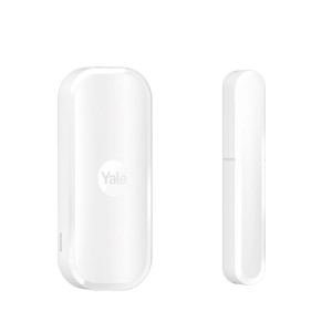 Yale Alarmanlage: Fenster-/Türsensor in Weiß, Teil des Smart Alarm Starterkits.