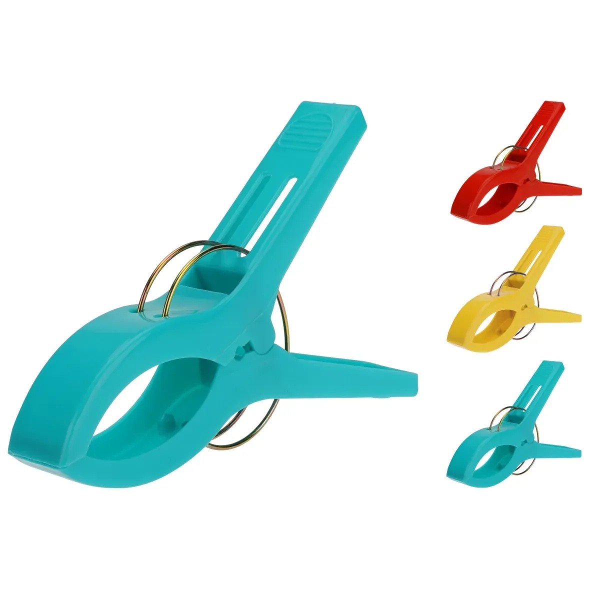 Gründl Handtuch-Clips 6er-Set – Silberfarbene Klemmen Zum Aufhängen Von Handtüchern Oder Wäsche