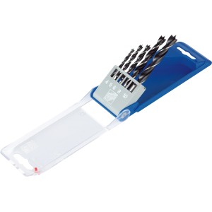 LUX Holzbohrer-Set Classic, 5-teilig im Kunststoffkoffer. Holzbohrer in verschiedenen Größen.