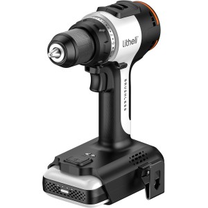 Litheli U20 Akku-Bohrer mit 2.0 Ah Akku, ideal für Schraub- und Bohrarbeiten. Akkuschrauber mit Powerbank Funktion.