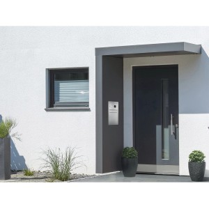 Gutta Rechteckvordach BS PLUS 160 Seite L BK Edel. Klingel Sprechanlage Kamera