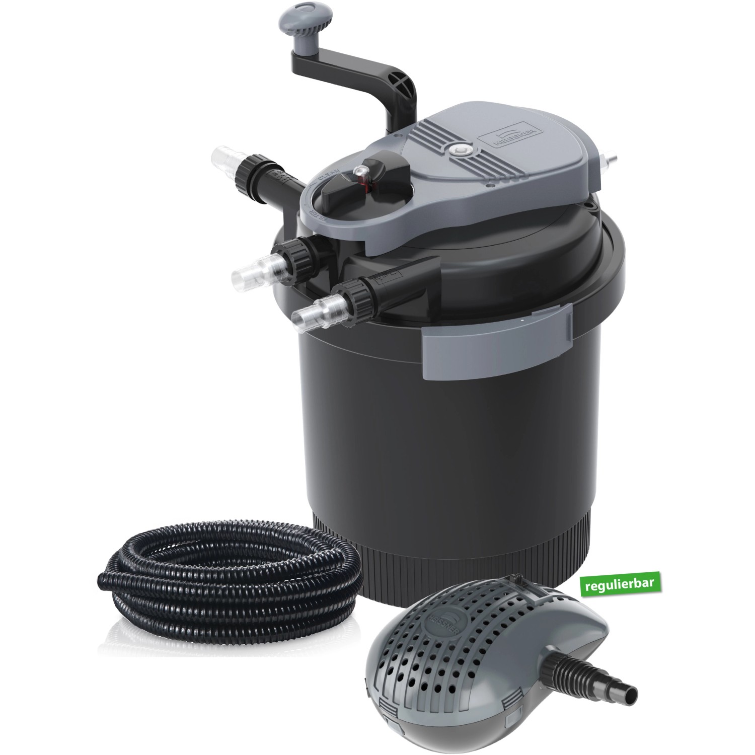Heissner DruckfilterSet HLF 4000 mit UVCKlärer für Teiche bis 4.000 l