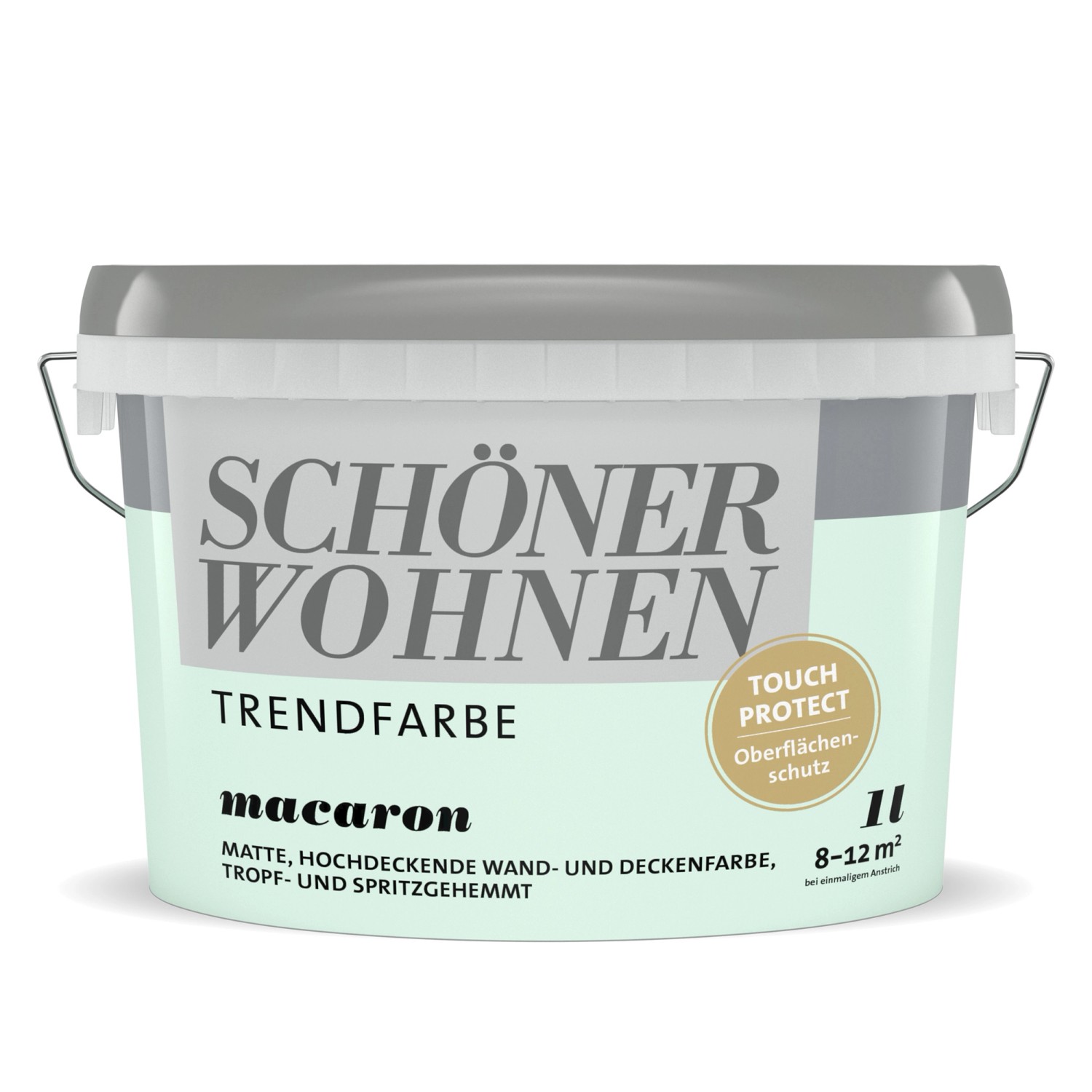 Eimer Schöner Wohnen Trendfarbe Macaron, matte Wandfarbe für Innenräume.