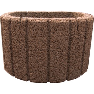 Brauner Hangflor Pflanzring, Pflanzstein für Garten & Hangbefestigung.