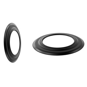 Bertrams Ofenrohr-Rosette Relief Ø120 mm 4 cm Schwarz f. 2mm Ofenrohre & Bögen