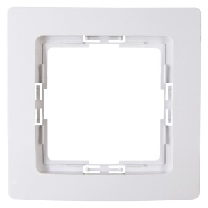 Kopp Abdeckrahmen 1-fach Paris, arktisweiß, für Schalter und Steckdosen.
