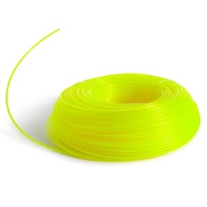 Texas Faden 90m Universal 2,4mm für Rasentrimmer und Sensen, gelb.