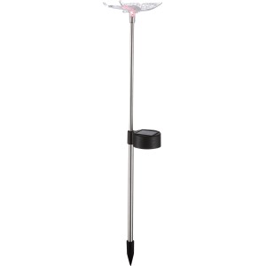 Globo LED-Solaraußenleuchte Insektenform, 4er Set, bunt. Solar-Deko mit Schmetterling und Libelle.
