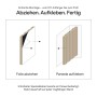 Amadeo Akustikpaneel: Montageanleitung mit Folie abziehen und Paneel an Wand kleben. Selbstklebend, Eiche Vintage.