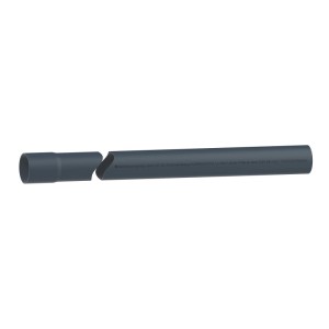 Steinbach Schwimmbad-Muffenrohr, PVC-U, Ø 50 mm, 200 cm lang, grau.