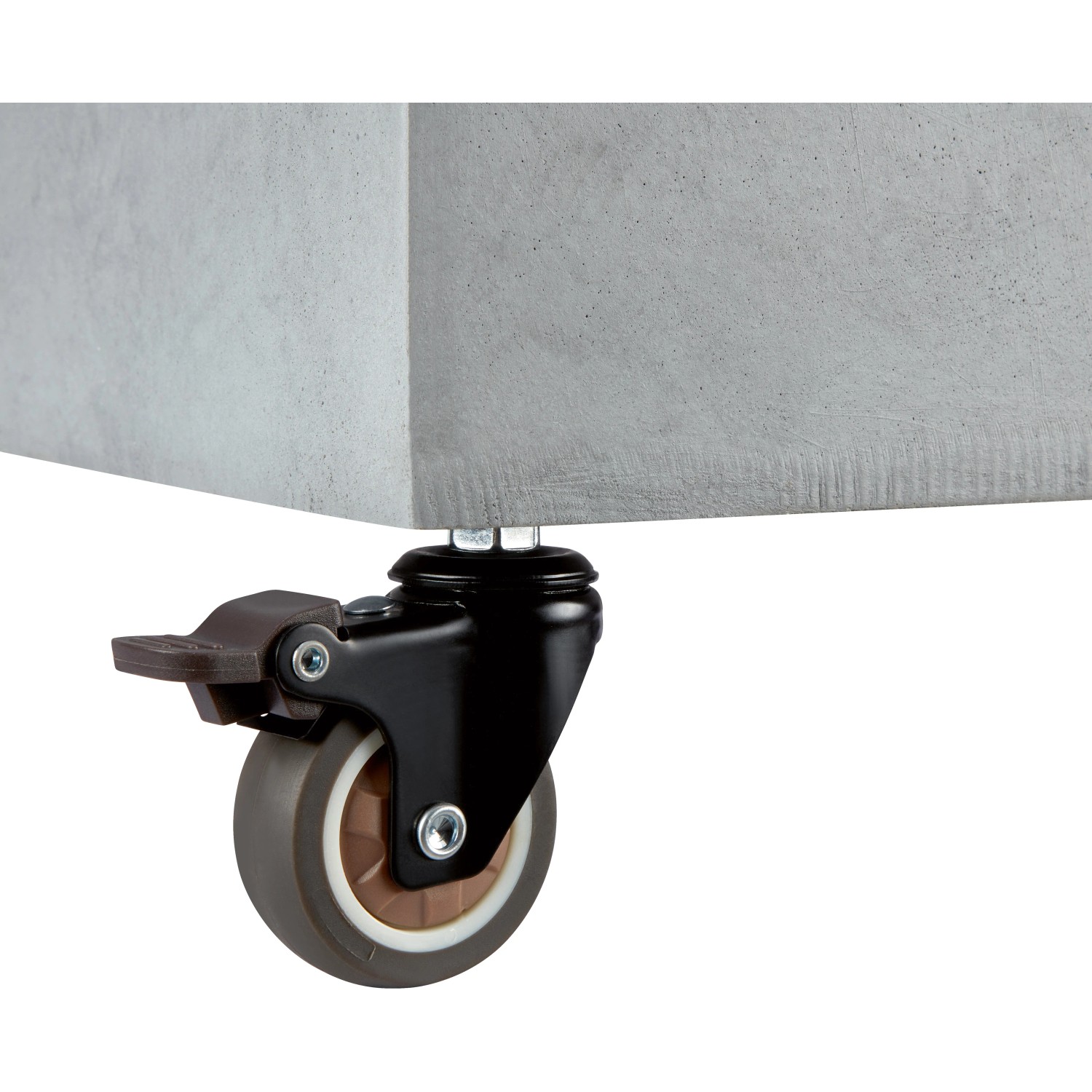 Pflanztopf mit Rollen Grau 25 cm x 25 cm x 25,5 cm kaufen bei OBI