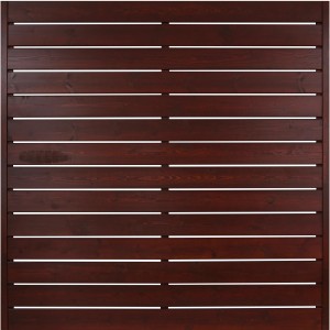 Sichtschutzzaunelement Faro Braun lackiert 180 cm x 180 cm