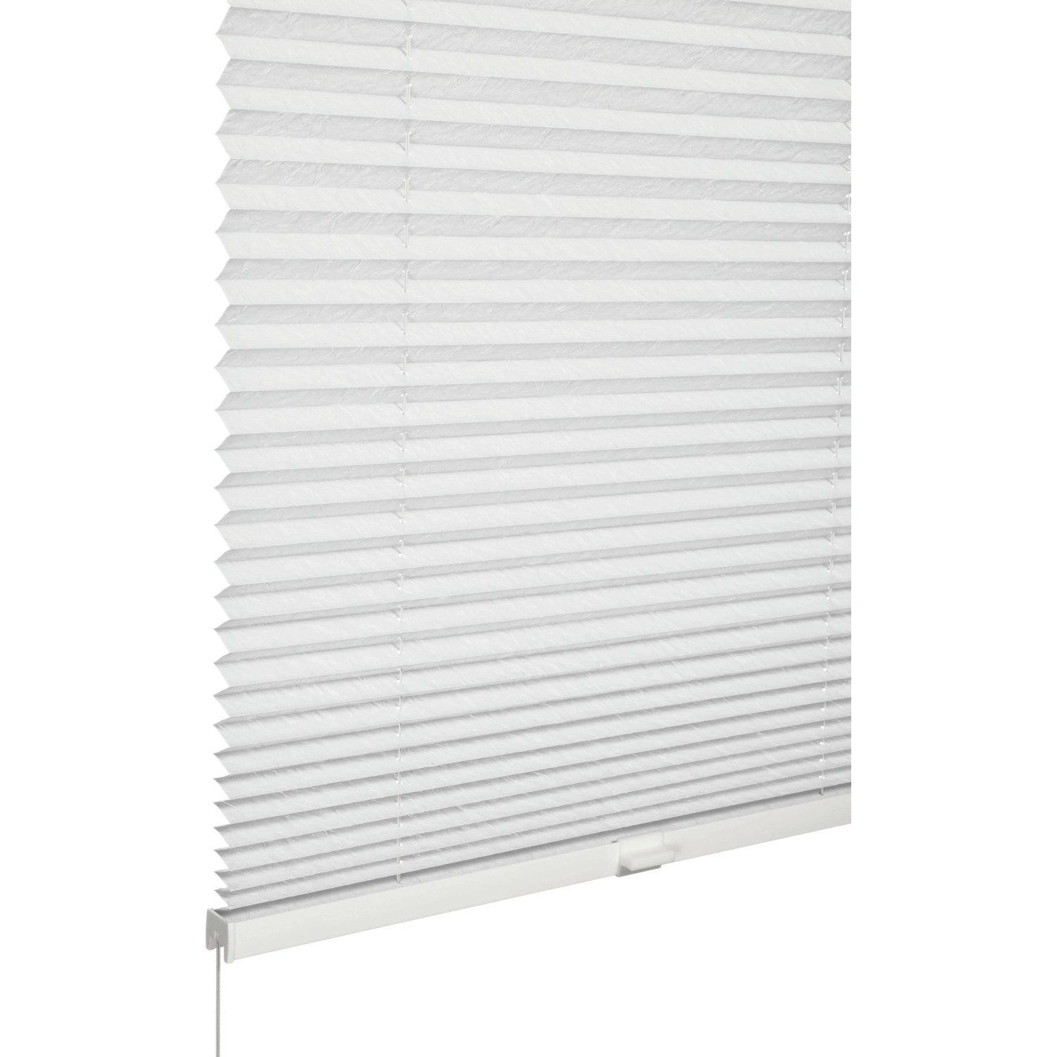Schöner Wohnen Plissee Milla, 80x130 cm, weiß, für Fenster, blickdicht und lichtdurchlässig.