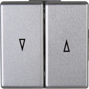 Kopp Jalousieschalter Vision Stahl für Rollladensteuerung, Auf/Ab Tasten.